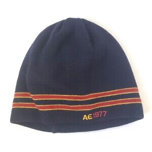 American Eagle 1977 Blue Men's Winter Headwear Toboggan Beanie Adult  One Size